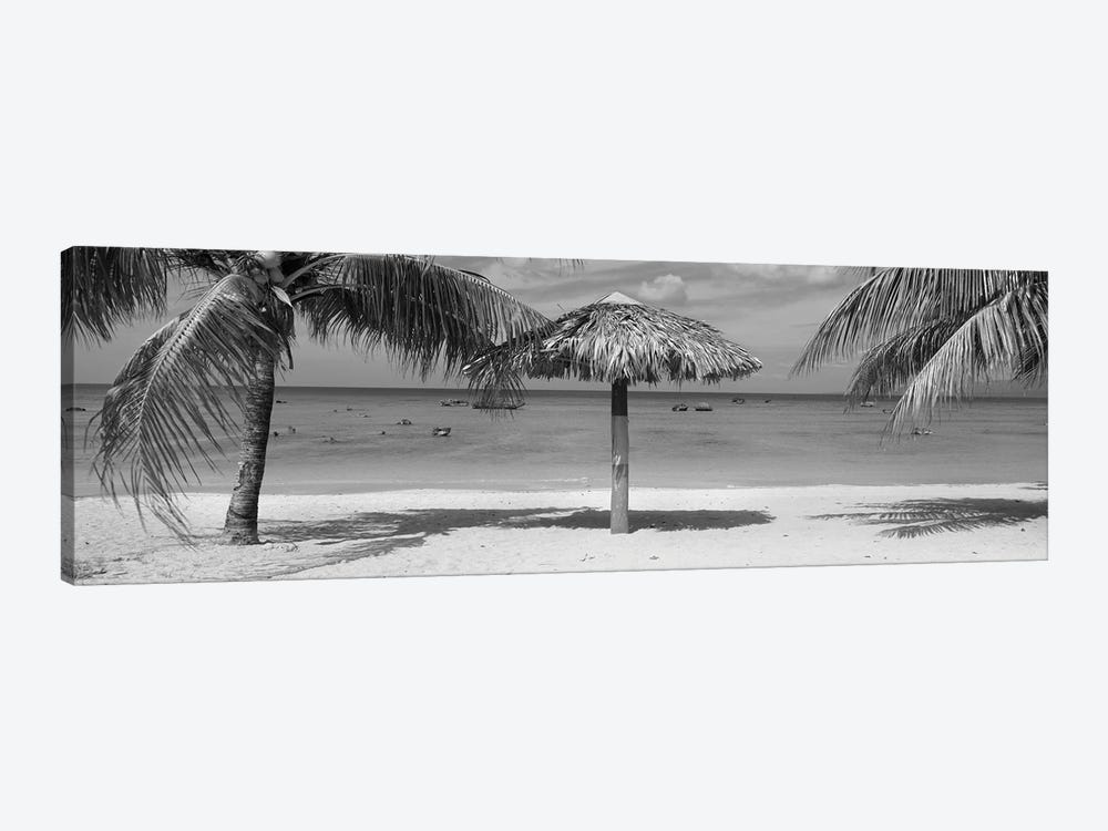 Sunshade On The Beach, La Boca, Cuba by Panoramic Images 1-piece Canvas Print