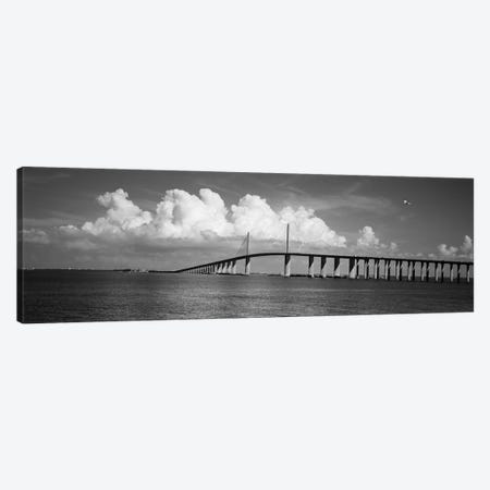 Suspension bridge Across The Bay, Sunshine Skyway Bridge, Tampa Bay, Gulf Of Mexico, Florida, USA Canvas Print #PIM16246} by Panoramic Images Canvas Print