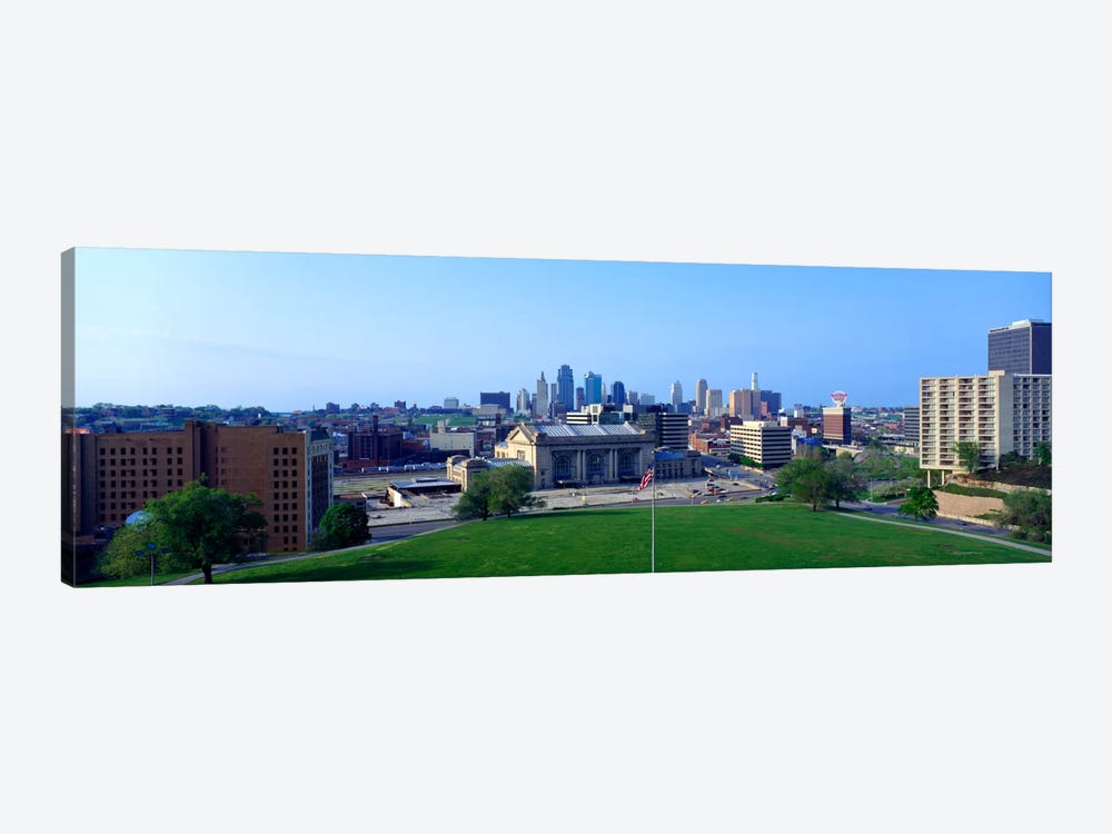 Buildings in a city, Kansas City, Jackson County, Missouri, USA by Panoramic Images 1-piece Canvas Art