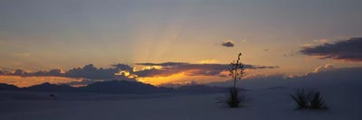 Cloudy Sunset, White Sands National Monument, New Mexico, USA by Panoramic Images acrylic art print
