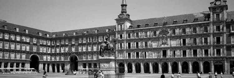 Tourists In A Plaza, Plaza Mayor, Madrid, Spain