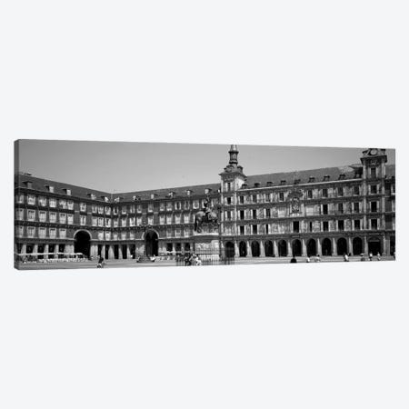Tourists In A Plaza, Plaza Mayor, Madrid, Spain Canvas Print #PIM16252} by Panoramic Images Canvas Print