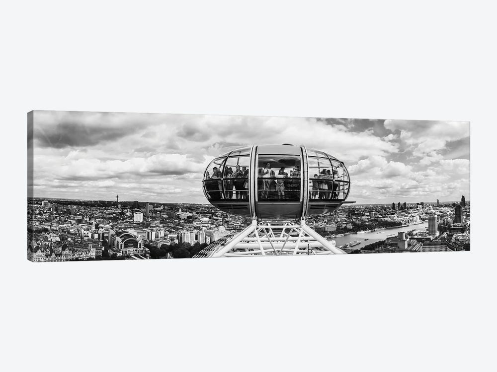 Tourists On Millennium Wheel, London, England by Panoramic Images 1-piece Canvas Wall Art