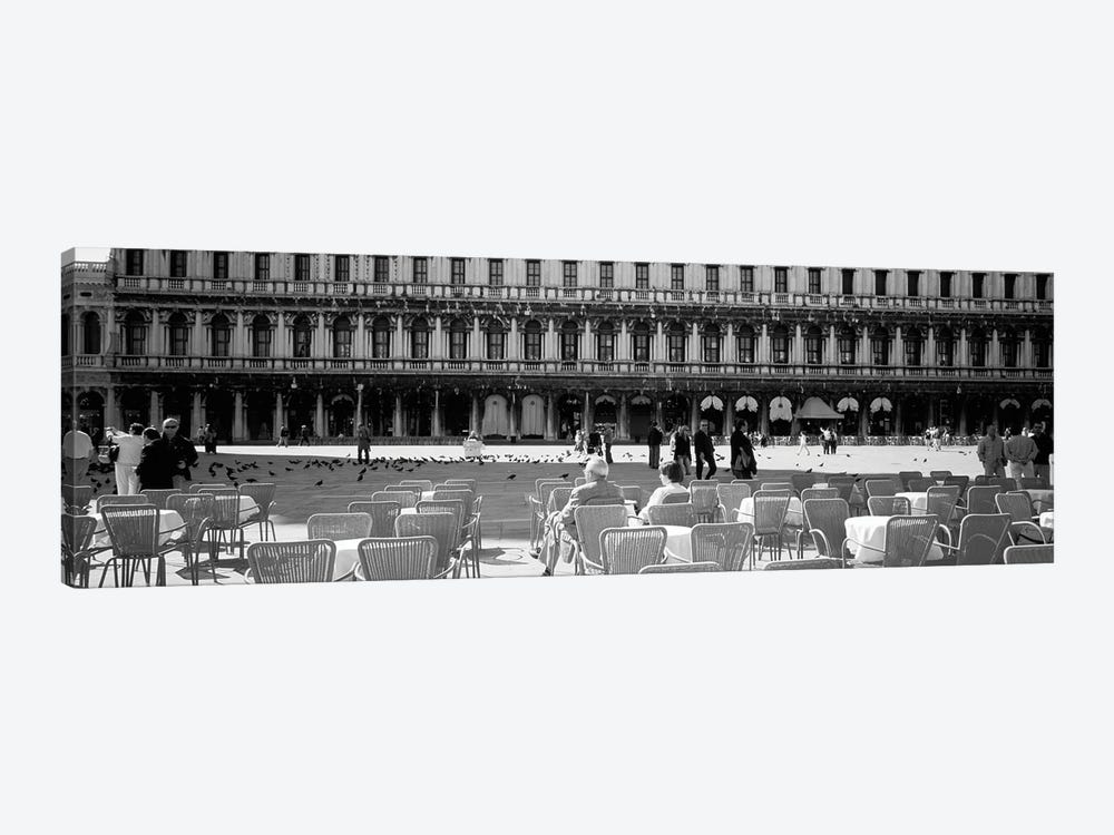 Tourists Outside Of A Building, Venice, Italy by Panoramic Images 1-piece Canvas Print