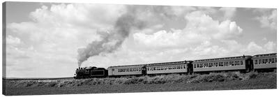 Train Moving On A Railroad Track, Strasburg, Lancaster, Pennsylvania, USA Canvas Art Print - Train Art