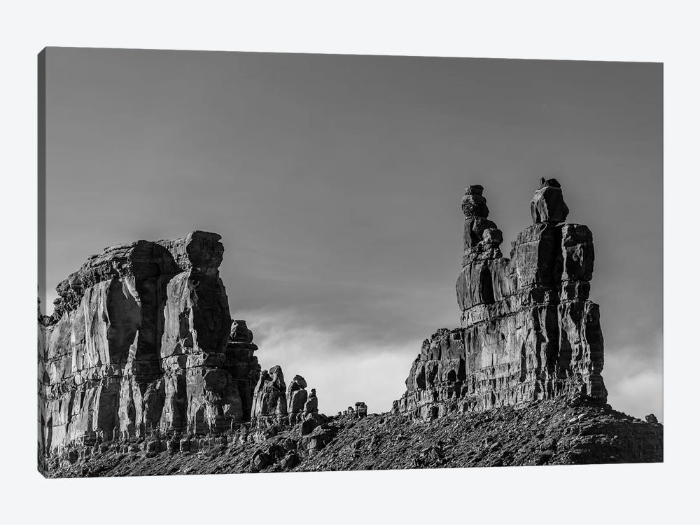 View Of Big Rock On Valley Of The Gods, Mexican Hat, Utah, USA 1-piece Canvas Print