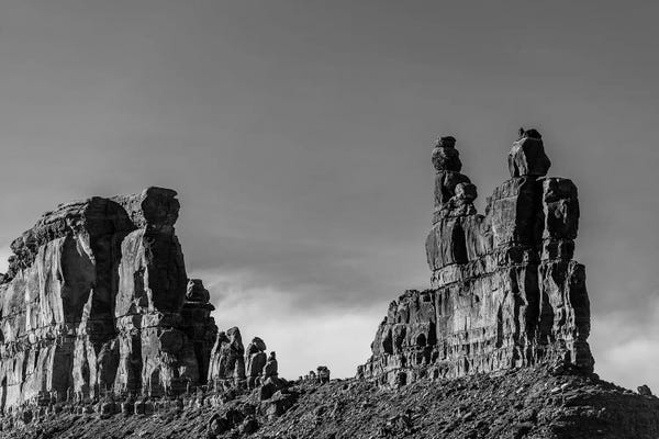 Utah: View Of Big Rock On Valley Of The Gods, Mexican Hat, Utah, USA by Panoramic Images