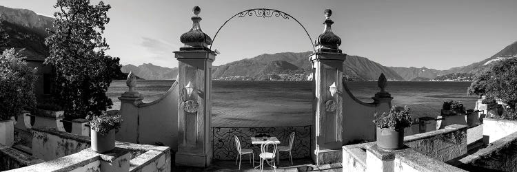 View Of Lake Como From A Patio, Varenna, Lombardy, Italy