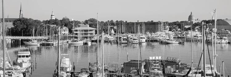 View Of Yachts In A Bay, Annapolis MD Naval Academy And Marina, Annapolis, USA