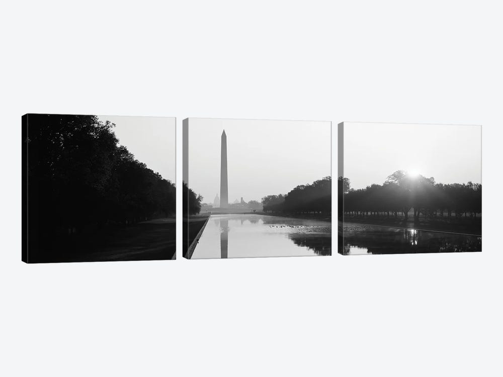 Washington Monument, Washington DC, District Of Columbia, USA by Panoramic Images 3-piece Canvas Artwork
