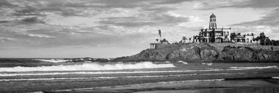 Waves On Beach With Hacienda Cerritos Hotel In The Background, Cerritos Beach, Baja California Sur, Mexico by Panoramic Images canvas print