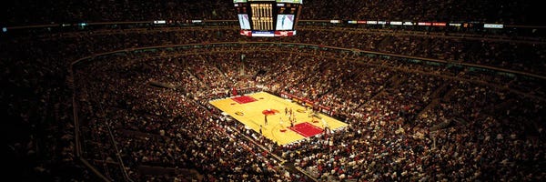 Teams: Chicago Bulls, United Center, Chicago, Illinois, USA by Panoramic Images