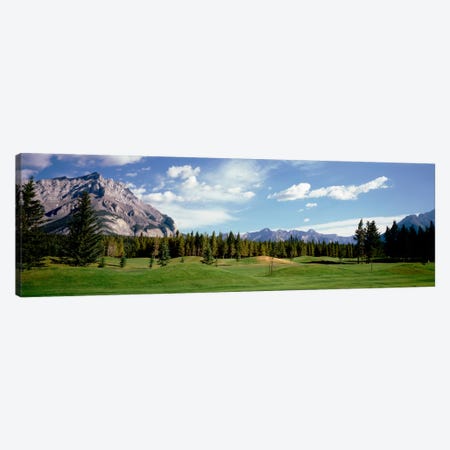 Golf Course Banff Alberta Canada Canvas Print #PIM1627} by Panoramic Images Canvas Artwork