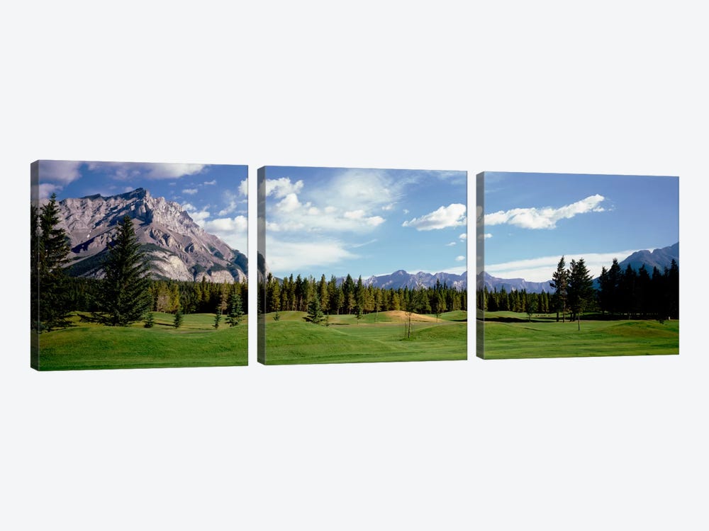 Golf Course Banff Alberta Canada by Panoramic Images 3-piece Canvas Art Print