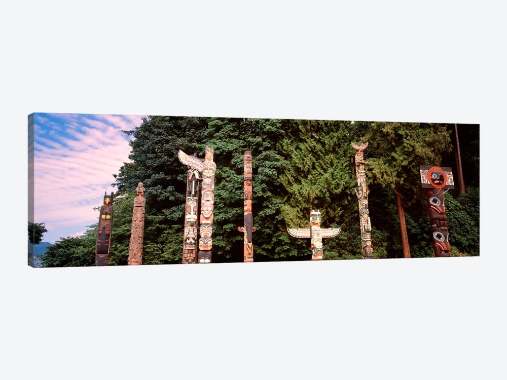 Totem Poles, Brockton Point, Stanley Park, Vancouver, British Columbia, Canada by Panoramic Images 1-piece Art Print