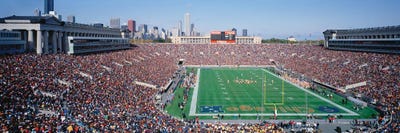 Soldier Field, Chicago, Illinois, USA by Panoramic Images framed canvas print