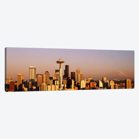 Skyline, Seattle, Washington State, USA Canvas Print #PIM1630} by Panoramic Images Canvas Artwork