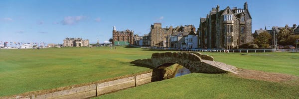Golf Courses: Footbridge In A Golf Course, The Royal And Ancient Golf Club Of St Andrews, St. Andrews, Fife, Scotland by Panoramic Images