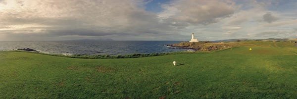 Golf Courses: Golf Course With A Lighthouse In The Background, Turnberry, South Ayrshire, Scotland by Panoramic Images