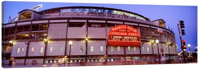 USA, Illinois, Chicago, Cubs, baseball V Canvas Art Print - Stadium Art