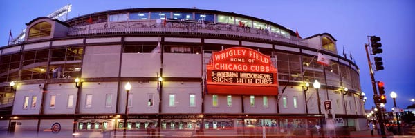 Stadiums: USA, Illinois, Chicago, Cubs, baseball V by Panoramic Images