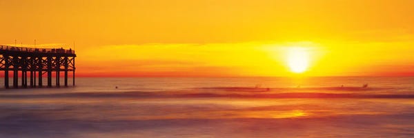 San Diego: Pier Over Ocean, San Diego, California, USA by Panoramic Images