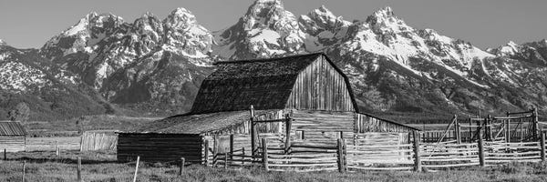 Rocky Mountains: Moulton Barn Grand Teton National Park Wy USA IV by Panoramic Images