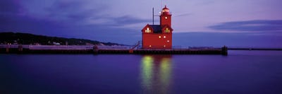 Big Red Lighthouse, Holland, Michigan, USA by Panoramic Images canvas print