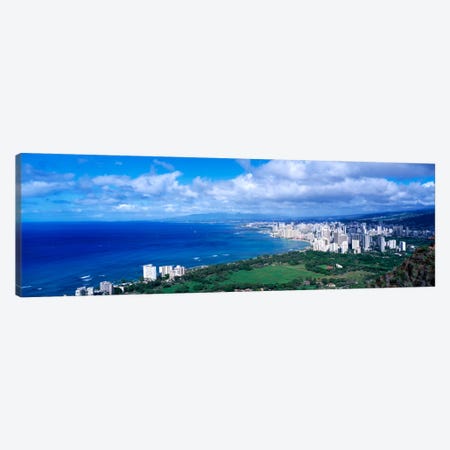 Waikiki Honolulu Oahu HI USA Canvas Print #PIM1636} by Panoramic Images Canvas Art Print