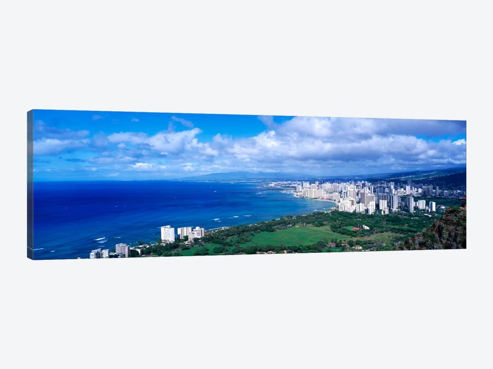 Waikiki Honolulu Oahu HI USA by Panoramic Images 1-piece Canvas Art Print