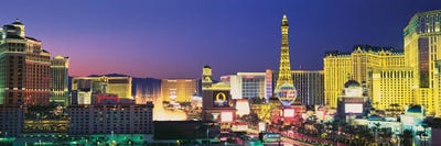 Dusk, The Strip, Las Vegas, Nevada, USA by Panoramic Images canvas print