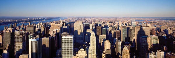 Canvas Print: Aerial View Of Manhattan, New York City, New York, USA by Panoramic Images