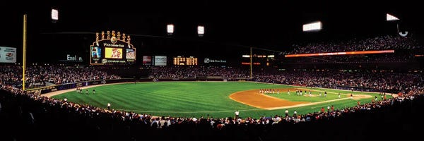 Canvas Print: Game Over, Lower Level 3B, US Cellular Field,White Sox Vs Indians, Chicago, Illinois by Panoramic Images