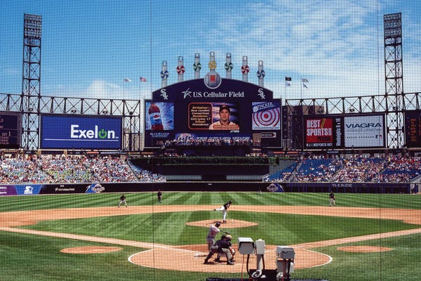 Fine Art Print: Scouts Area Close Up, US Cellular Field, White Sox Vs Indians, Chicago, Illinois by Panoramic Images