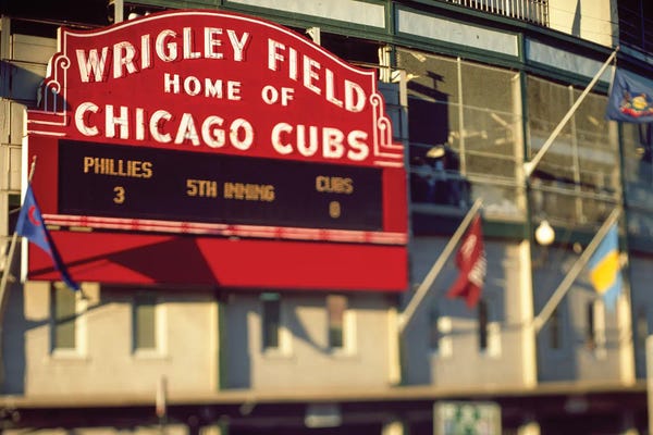 Chicago Cubs: Front Door, Select Focus, Cubs Vs Phillies, Wrigley Field, Chicago, Illinois, USA, July 31, 2003 by Panoramic Images