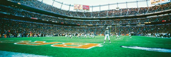 Colorado: Broncos End Zone View, Broncos Vs Browns, Invesco Field, Denver, Colorado, Dec.14, 2003 by Panoramic Images