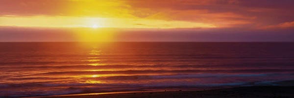 Sunset, Pacific Ocean, Kauki, Hawaii, USA