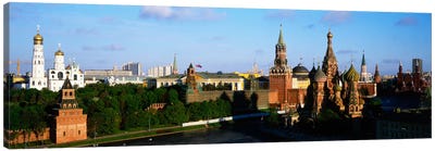 High-Angle View Of Red Square, Moscow, Russian Federation Canvas Art Print - Russia Art
