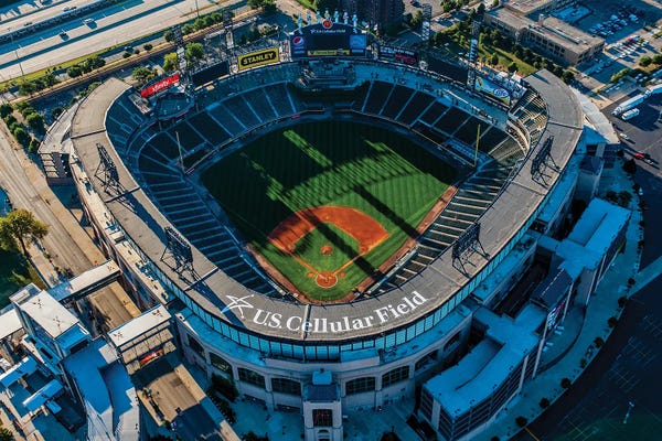 Aerial Photography: Aerial View Of US Cellular Field, Chicago, Illinois, USA by Panoramic Images