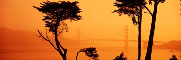 San Francisco: Bridge Over Water, Golden Gate Bridge, San Francisco, California, USA by Panoramic Images