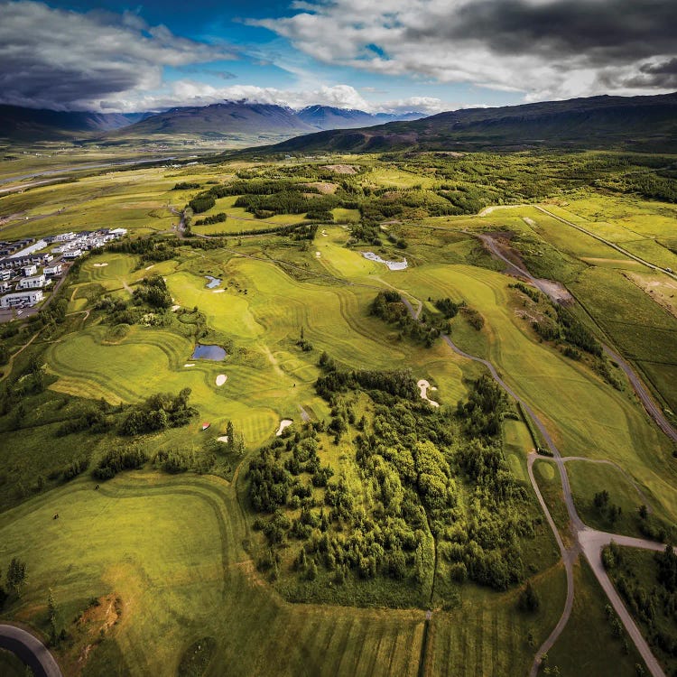 Akureyri Golf Course, Akureyri, Eyjafjordur, Northern Iceland by Panoramic Images wall art