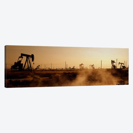 Oil Derrick, South Belridge Oil Field, Kern County, California, USA Canvas Print #PIM1649} by Panoramic Images Canvas Art Print