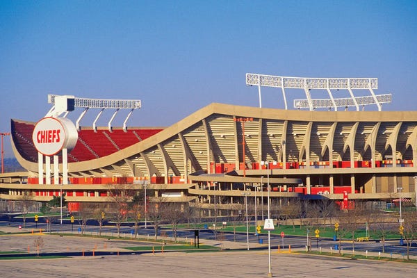 Fine Art Print: Arrowhead Stadium, Home Of The Kansas City Chiefs, Kansas City, Mo II by Panoramic Images