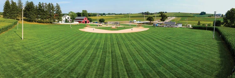 Baseball Field, Field Of Dreams On A Summer Afternoon, Near Dyersville, Iowa, USA by Panoramic Images wall art