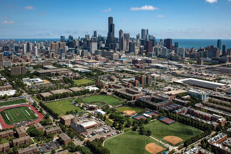 Downtown Chicago Shot From A Drone, Chicago, Illinois, USA