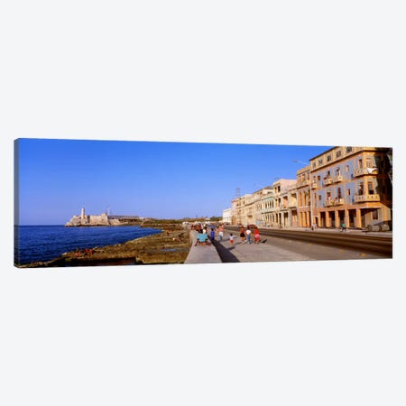 Malecon View, La Habana Vieja, Havana, Cuba Canvas Print #PIM1652} by Panoramic Images Canvas Artwork