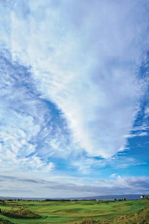 First Green And Clubhouse Of Royal Dornoch Championship Course, Dornoch, Sutherland, Highlands, Scotland by Panoramic Images wall art