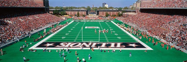 Illinois: Football Game Between University Of Illinois Vs Purdue by Panoramic Images
