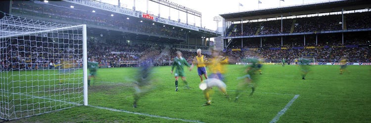 Football Match In Rasunda Stadium, Stockholm, Sweden