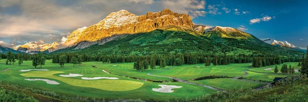 Golf Courses: Golf Course Near Mount Kidd, Alberta, Canada by Panoramic Images